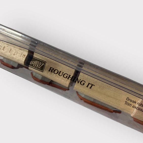 Stampin' Up ROUGHING IT Mounted Wood Stamp Set RETIRED - Picture 3 of 3